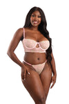 Glow Queen Daydream Rose Embroidery Bra & Panty Set
