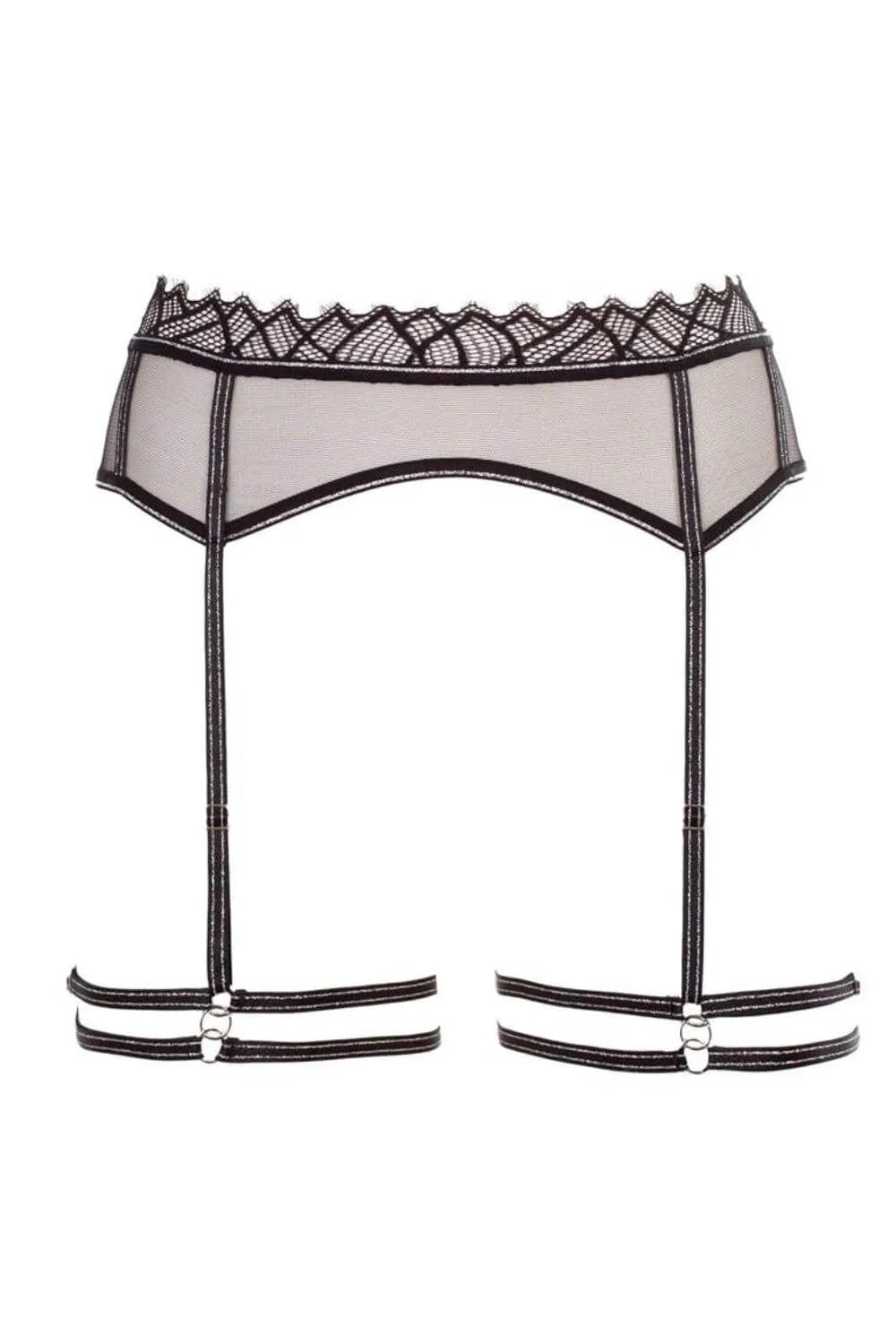 Bracli Manhattan Luxe Sheer Harness Garter Belt