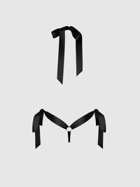 House of Desire Marilyn Marabou & Mesh Plunge Teddy Black