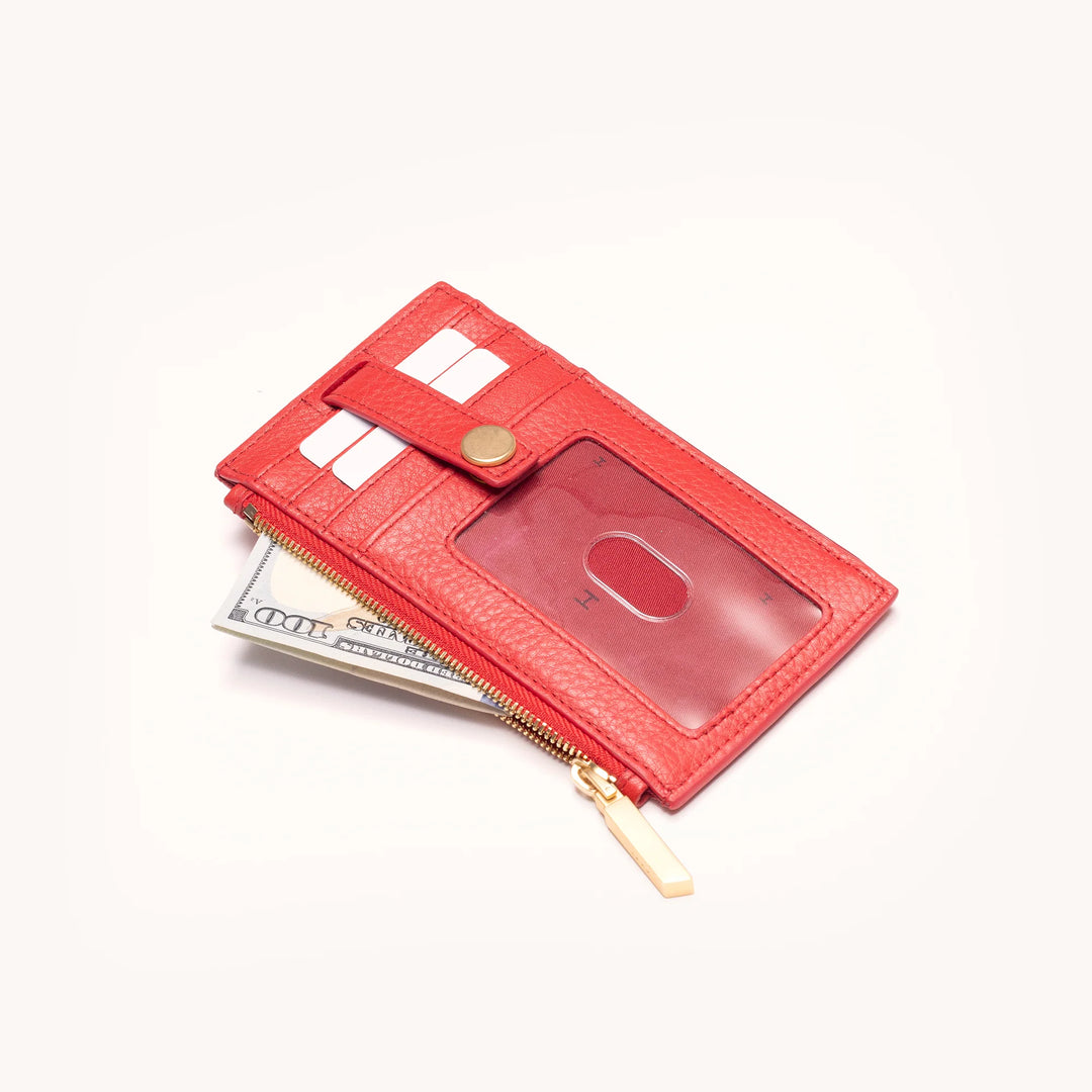 Hammitt 210 West Wallet Poppy Red/Brushed Gold