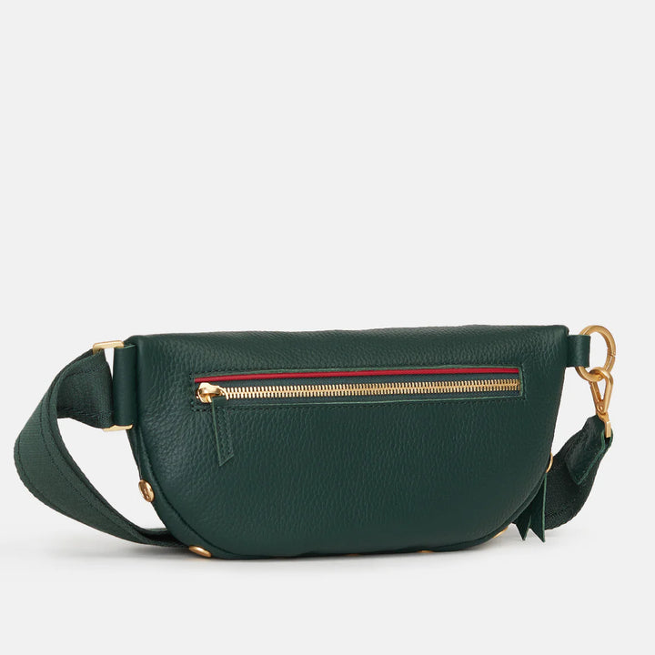 Charles Leather Crossbody Bag Grove Green/Brushed Gold