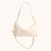 Hammitt Kyle Leather Shoulder Handbag Calla Lily White/Brushed Gold-Rebel Romance