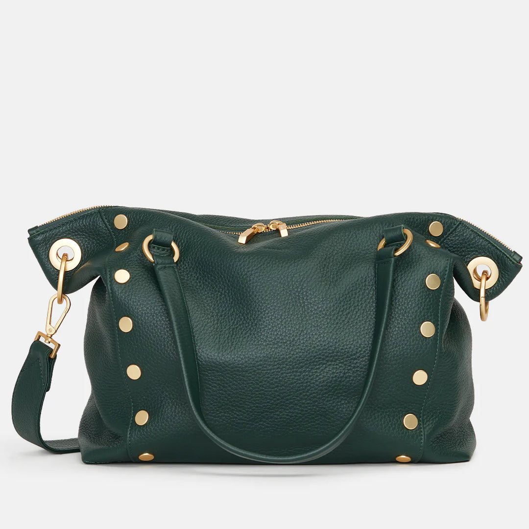 Daniel Lrg Leather Tote Bag Grove Green/Brushed Gold
