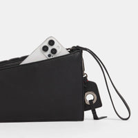 Hammitt Curtis Leather Shoulder Bag Mulholland Collection/Gunmetal-Rebel Romance