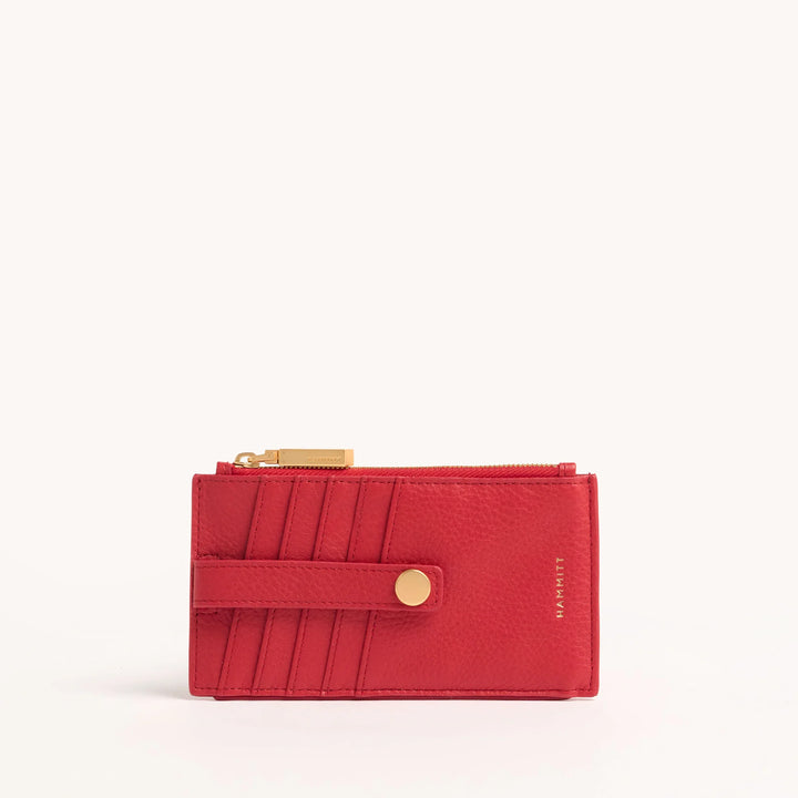 Hammitt 210 West Wallet Poppy Red/Brushed Gold