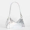 Hammitt Kyle Leather Shoulder Handbag Sidewalk Silver/Brushed Silver-Rebel Romance