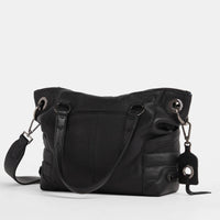 Hammitt Daniel Med Leather Tote Bag Mulholland Collection/Gunmetal-Rebel Romance