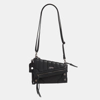 Hammitt Curtis Leather Shoulder Bag Mulholland Collection/Gunmetal-Rebel Romance