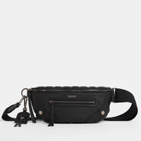Hammitt Charles Med Leather Crossbody Bag Mulholland Collection/Gunmetal-Rebel Romance