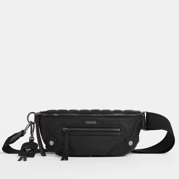 Hammitt Charles Med Leather Crossbody Bag Mulholland Collection/Gunmetal