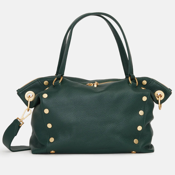 Daniel Lrg Leather Tote Bag Grove Green/Brushed Gold