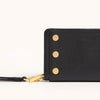 Hammitt Bryant Wallet Leather Wristlet Black/Brushed Gold Red Zip-Rebel Romance