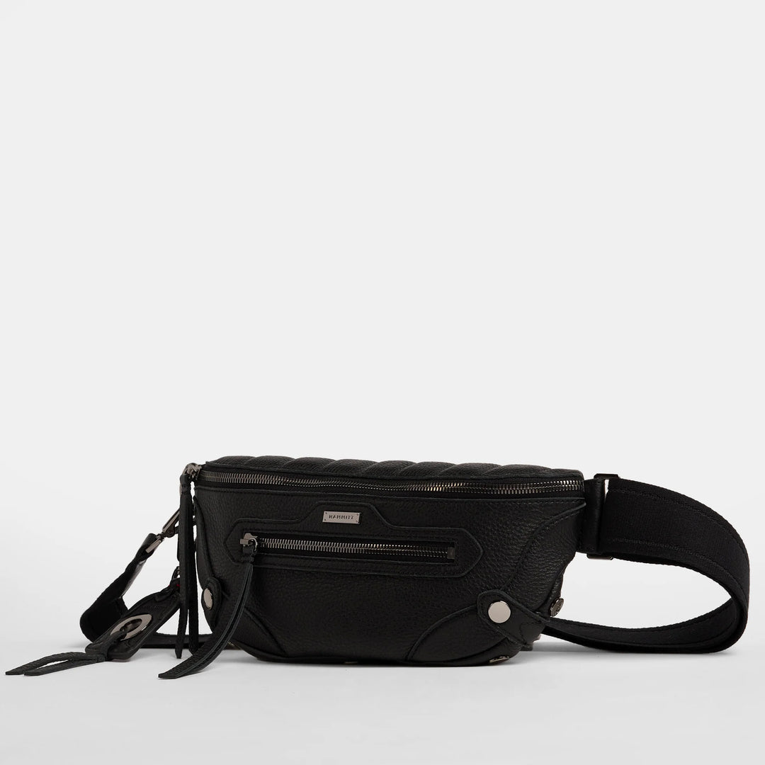 Hammitt Charles Med Leather Crossbody Bag Mulholland Collection/Gunmetal