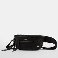 Hammitt Charles Med Leather Crossbody Bag Mulholland Collection/Gunmetal-Rebel Romance