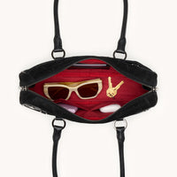 HAMMITT Meredith Sml Noir Diamond Suede/Gunmetal