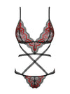 Obsessive Megies Heart Lace Teddy