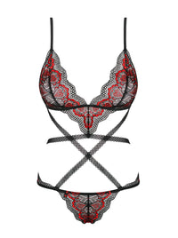 Obsessive Megies Heart Lace Teddy