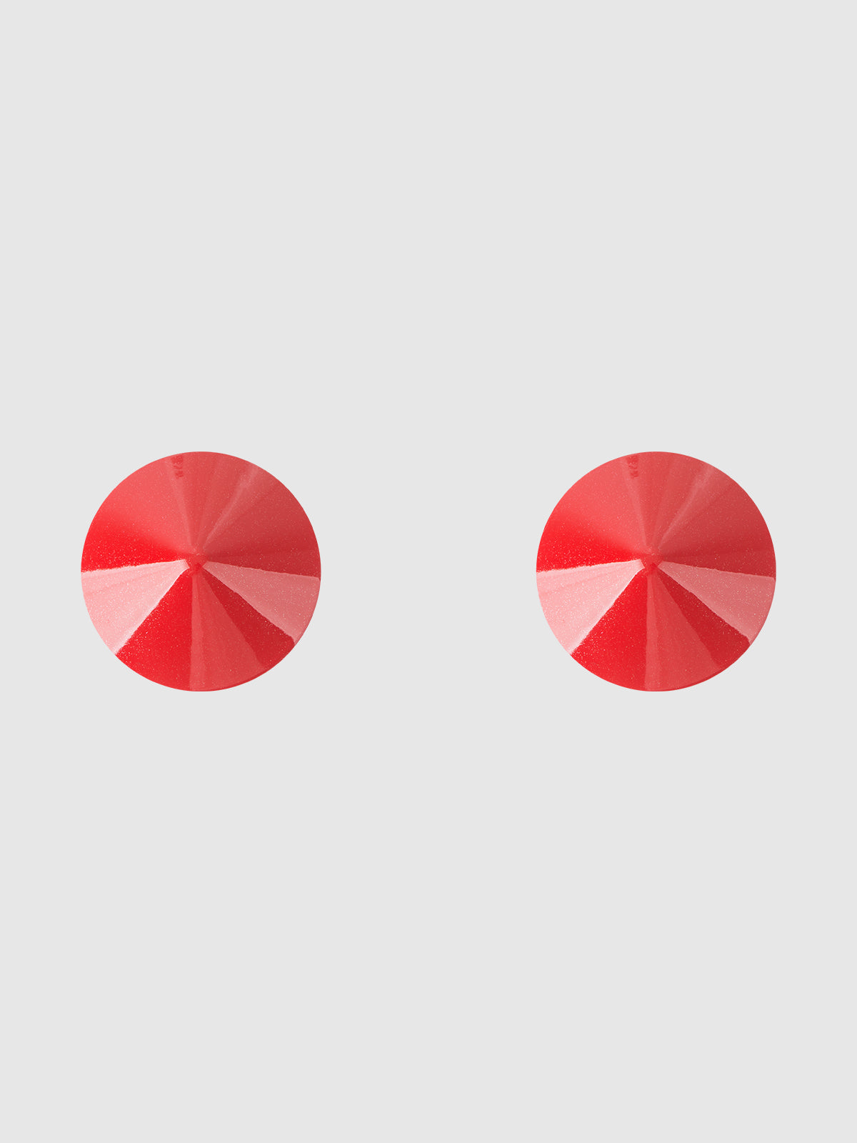 Metal Cone Circular Nipple Covers Pasties Jester Red