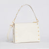 Hammitt Montana Leather Clutch Lrg Handbag Calla Lily White/Brushed Gold-Rebel Romance