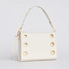 Hammitt Montana Leather Clutch Lrg Handbag Calla Lily White/Brushed Gold-Rebel Romance