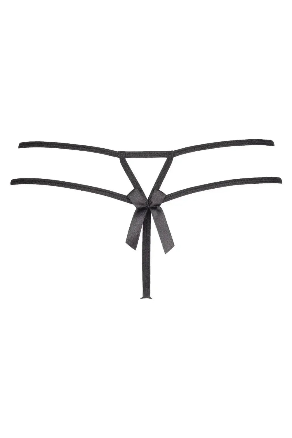 Axami Plus SIze Noir V-String Thong