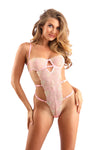 Glow Daydream Rose Embroidery Teddy