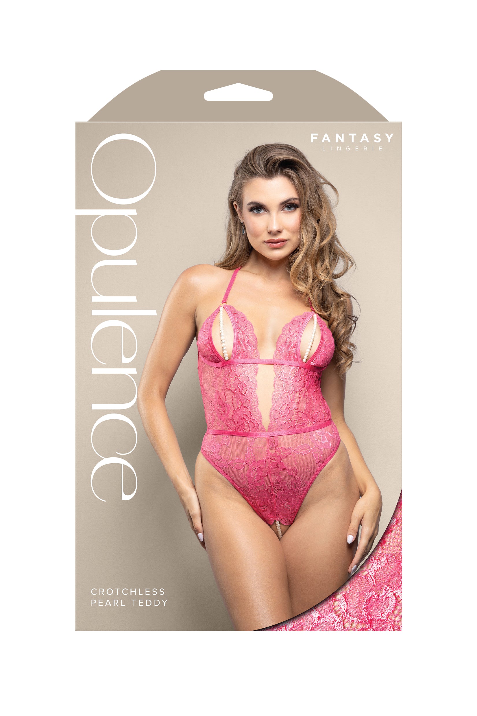 Fantasy Lingerie Opulence Lace Pearl Teddy