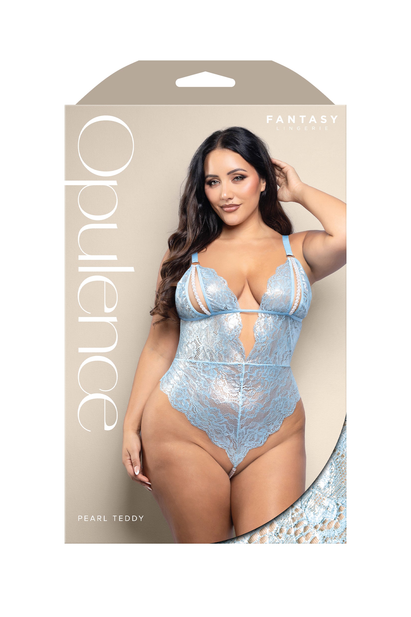 Fantasy Lingerie Opulence Lace Pearl Teddy
