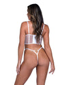 Roma Confidential Peony Paradise Bridal Lace Bustier Set White/Gold