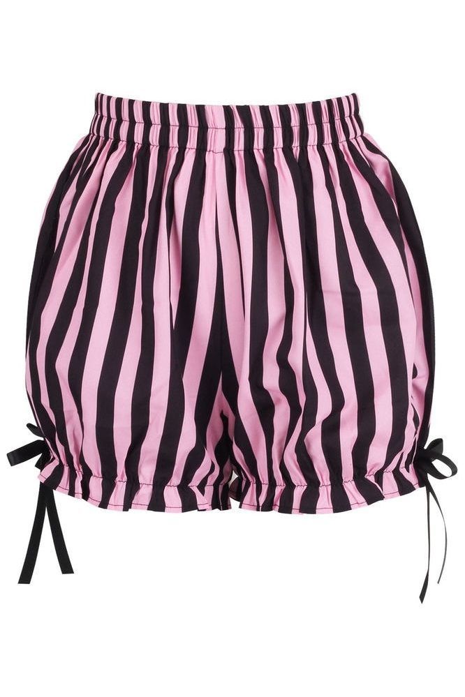 Pink/Black Striped Bloomers