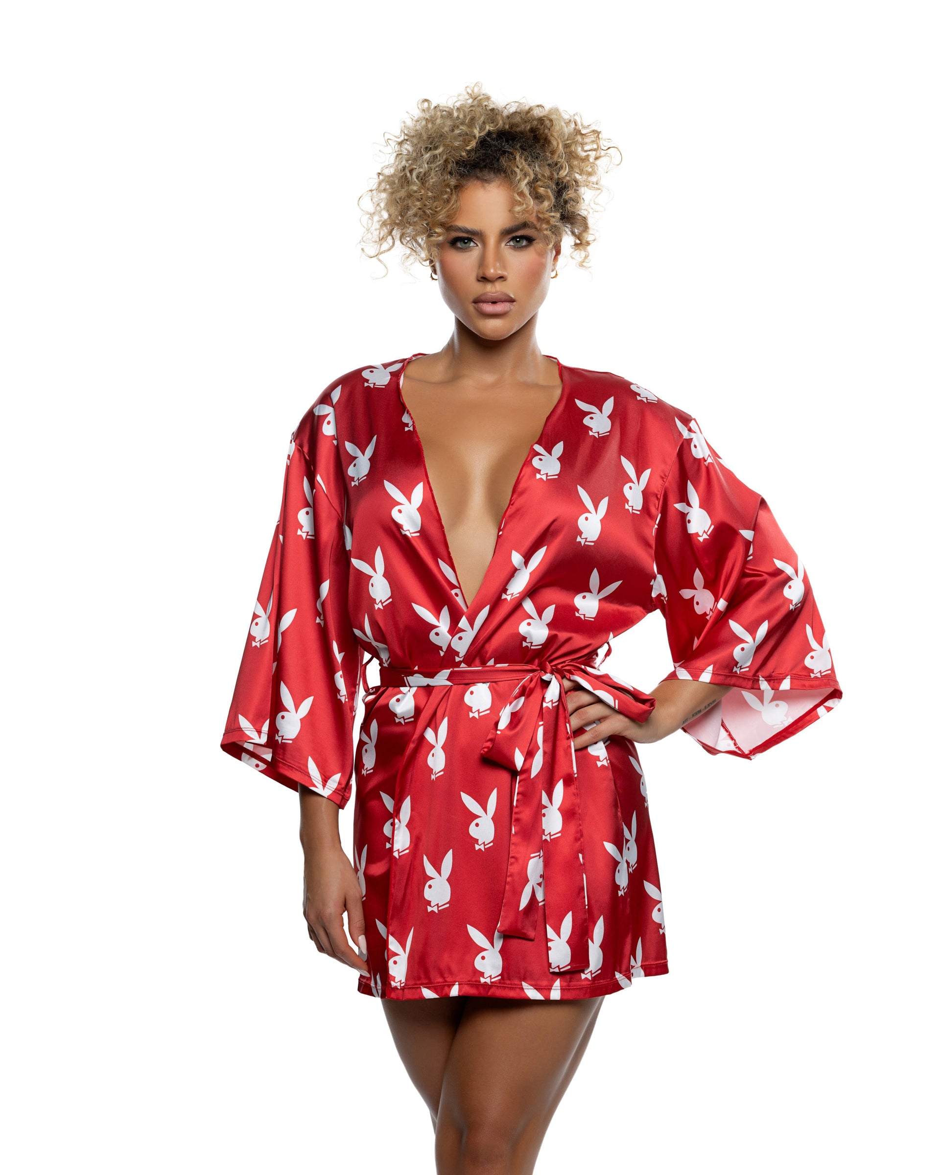 playboy red dress Rare Playboy Bunny Intimates Red Lingerie Dress With Garters Size Medium