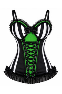 Lavish Mad Tea Party Corset Bustier with Underwire Cups