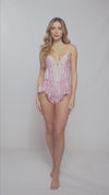 Sleep Romper Rose Print