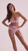Axami Unlined Lace Bra On the Clouds Pink