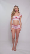 Lounge Two Piece Pajama Set Pink Plaid
