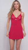 Lounge Flirting with Trouble Sleep Babydoll Red