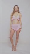 Lounge French For Love Two Piece Pajama Set Rose