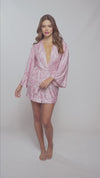 Rose Print Robe
