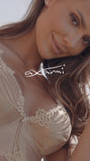 Axami Mermaid Longline Corset Bra Gold Shimmer Brilliance