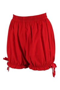 Red Crepe Bloomers