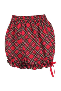 LIMITED EDITION Red Plaid Crepe Bloomers