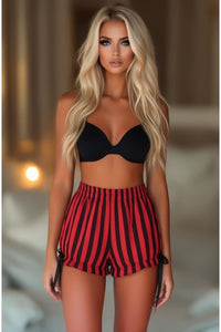 Red/Black Striped Bloomers