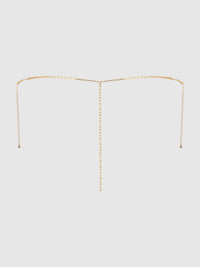House of Desire Rhinestone V-Front G-String Panty Gold