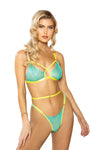 Criss-Cross Neon Bra Set-Rebel Romance