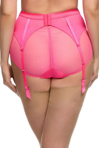 Dita Von Teese Rosabelle Satin Suspender Belt Pink Pizazz