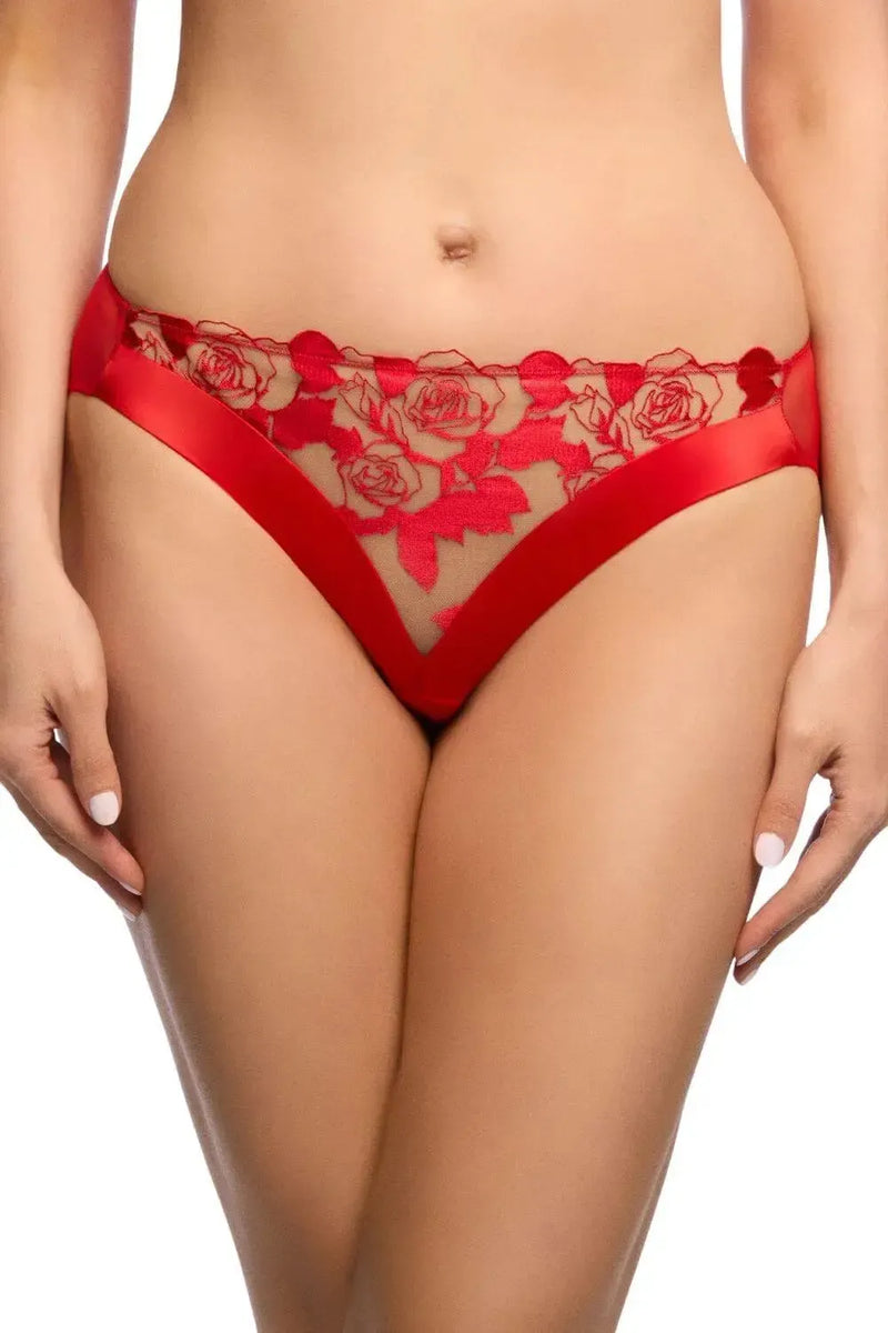 Dita Von Teese Rosabelle Sheer Bikini Panty Flame