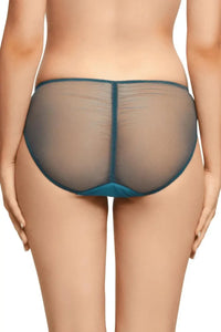 Dita Von Teese Rosabelle Sheer Bikini Panty Shady Spruce