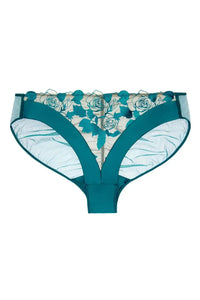 Dita Von Teese Rosabelle Sheer Bikini Panty Shady Spruce