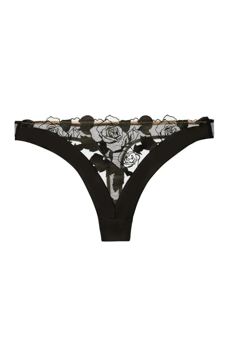 Dita Von Teese Rosabelle Sheer G-String Panty Black