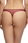 Dita Von Teese Rosabelle Sheer G-String Panty Dark Cherry